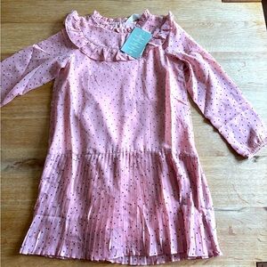 NWT Girls Size 7-8 H&M Long Sleeved Dot Dress
